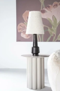 Tafellamp Dawn Bouclé en metaal - 61cm - Loft24.nl