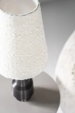 Tafellamp Dawn Bouclé en metaal - 61cm - Loft24.nl