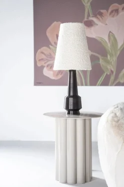 Tafellamp Dawn Bouclé en metaal - 61cm - Loft24.nl