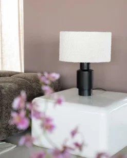 Tafellamp Dust Bouclé en metaal - 45cm - Loft24.nl