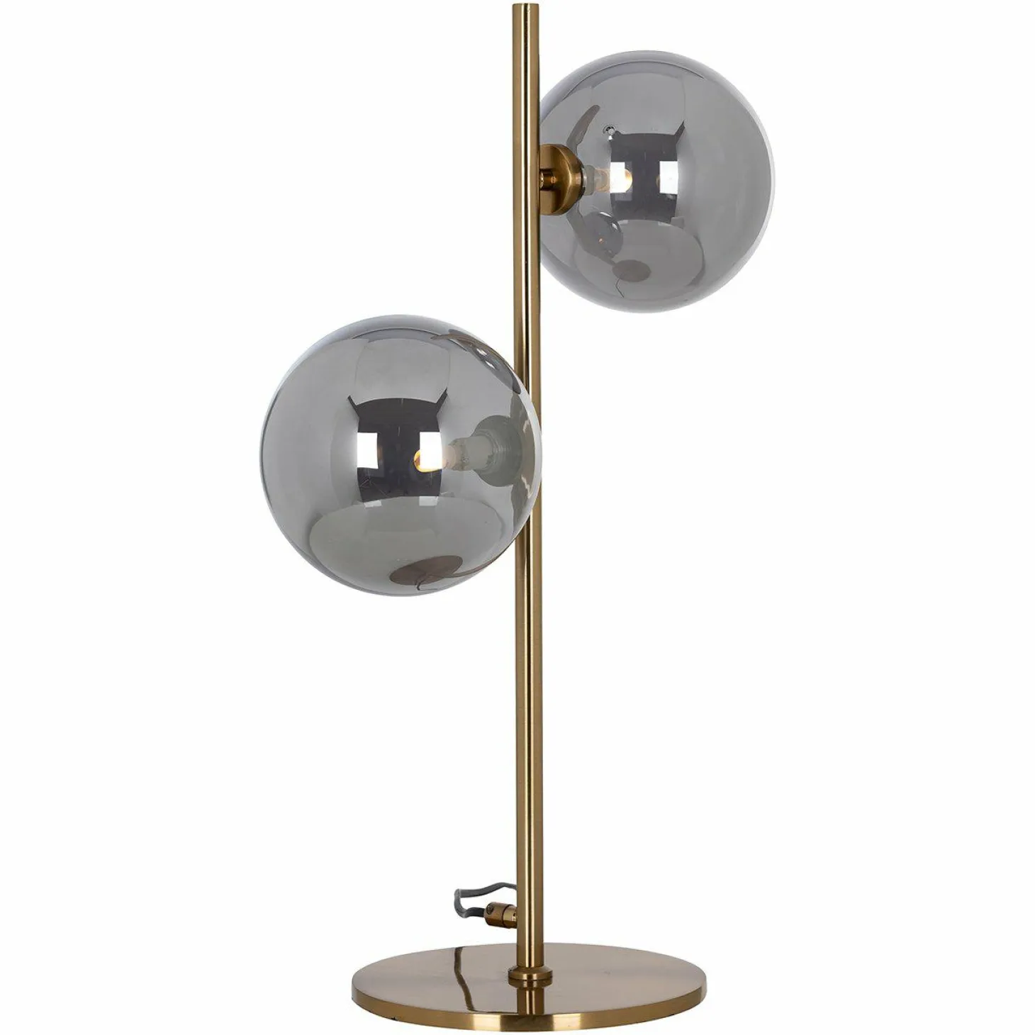Tafellamp Lise 2-lamps kleur Brushed Gold - Loft24.nl