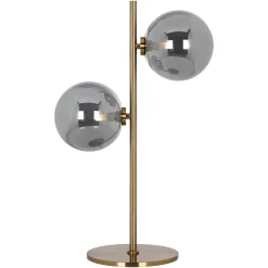 Tafellamp Lise 2-lamps kleur Brushed Gold - Loft24.nl
