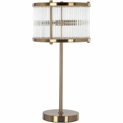 Tafellamp Loiza 64cm hoog kleur Brushed Gold - Loft24.nl