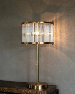 Tafellamp Loiza 64cm hoog kleur Brushed Gold - Loft24.nl