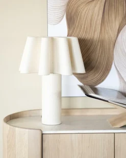 Tafellamp Meander Handgemaakt papier - 50cm hoog - Loft24.nl