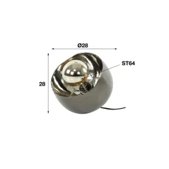 Tafellamp Mirror - Ø28cm - Loft24.nl