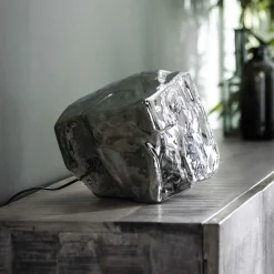 Tafellamp Rock 25cm Chromed Glass - Loft24.nl