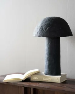 Tafellamp Sana Papier maché 45 cm - Grijs - Loft24.nl