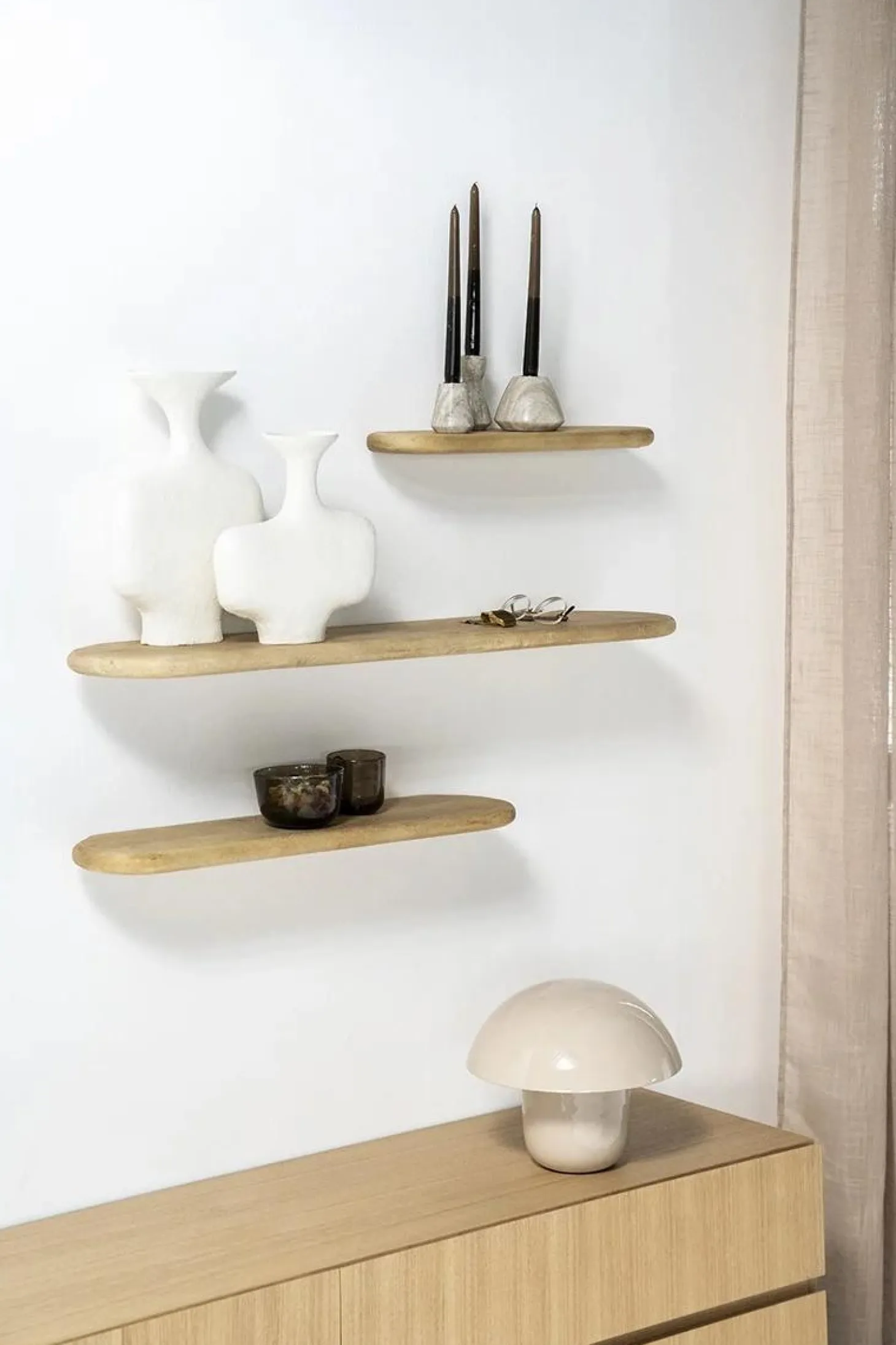 Tafellamp Toad 27cm hoog - Beige - Loft24.nl