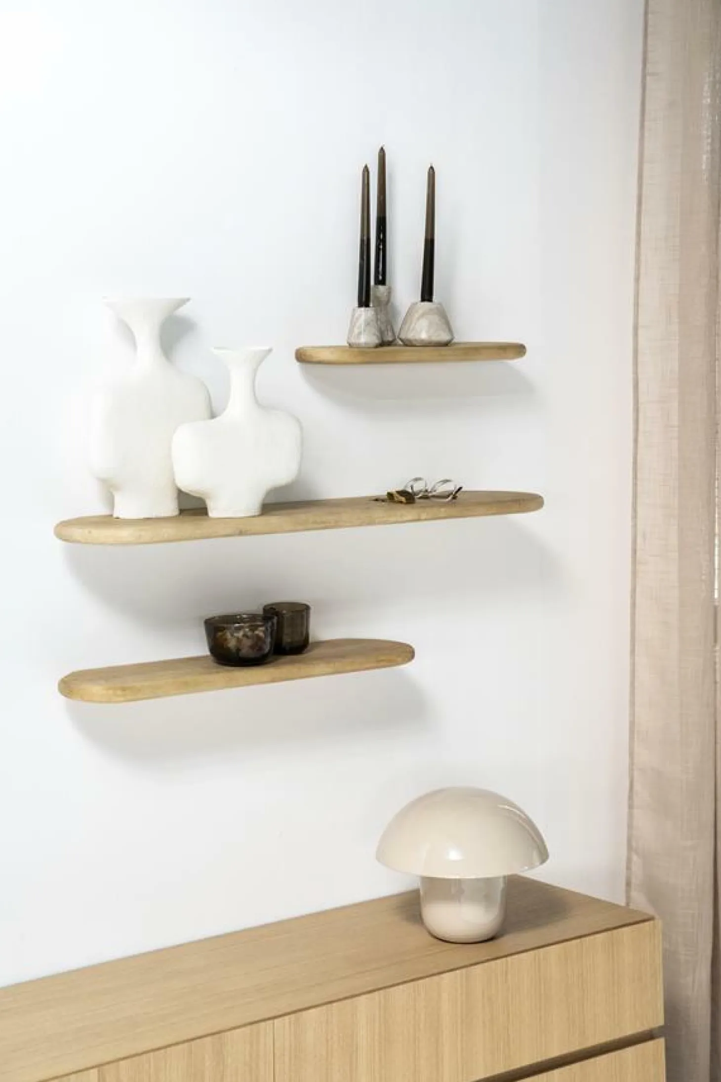 Tafellamp Toad 27cm hoog - Beige - Loft24.nl