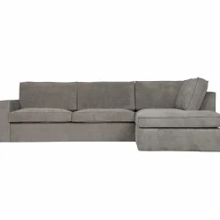 Thomas hoekbank ribstof rechts vergrijsd groen - Loft24.nl