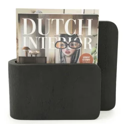 Tijdschrifthouder Yomu Mangohout - Zwart - Loft24.nl