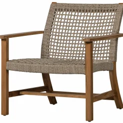 Tuin Fauteuil Copper Teakhout en Wicker - Loft24.nl