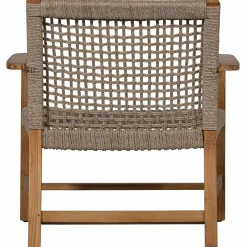 Tuin Fauteuil Copper Teakhout en Wicker - Loft24.nl