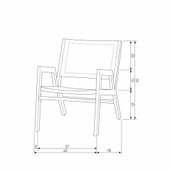 Tuin Fauteuil Pem - Zwart - Loft24.nl
