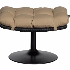 Tuinhocker Vive Outdoor Rattan Zand / Zwart - Loft24.nl