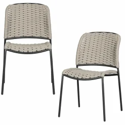 Tuinstoel Taku Touw - Zand - Loft24.nl