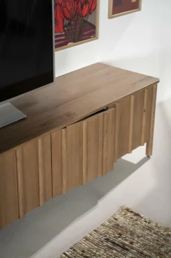 TV meubel Jake Eikenhout 264 cm - bruin - Loft24.nl