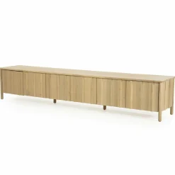 TV meubel Jake Eikenhout 183 cm - naturel - Loft24.nl