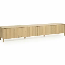 TV meubel Jake Eikenhout 183 cm - naturel - Loft24.nl