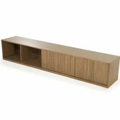 TV meubel Milo Eikenhout 240 cm - bruin - Loft24.nl