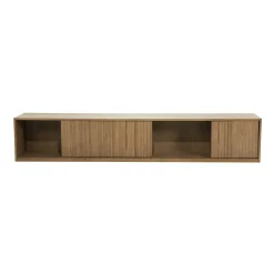 TV meubel Milo Eikenhout 240 cm - bruin - Loft24.nl