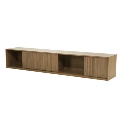 TV meubel Milo Eikenhout 240 cm - bruin - Loft24.nl