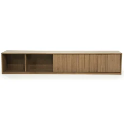 TV meubel Milo Eikenhout 240 cm - bruin - Loft24.nl