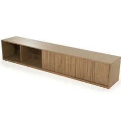 TV meubel Milo Eikenhout 240 cm - bruin - Loft24.nl