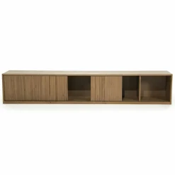 TV meubel Milo Eikenhout 240 cm - bruin - Loft24.nl