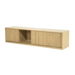 TV meubel Milo Eikenhout 180 cm - naturel - Loft24.nl