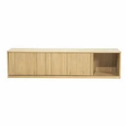 TV meubel Milo Eikenhout 180 cm - naturel - Loft24.nl