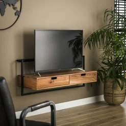 TV-meubel Air Solid Acaciahout - Naturel - Loft24.nl