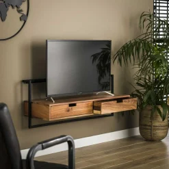 TV-meubel Air Solid Acaciahout - Naturel - Loft24.nl