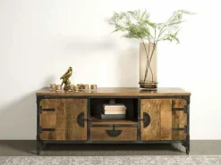 TV-meubel Basto 150 cm Mangohout - Loft24.nl