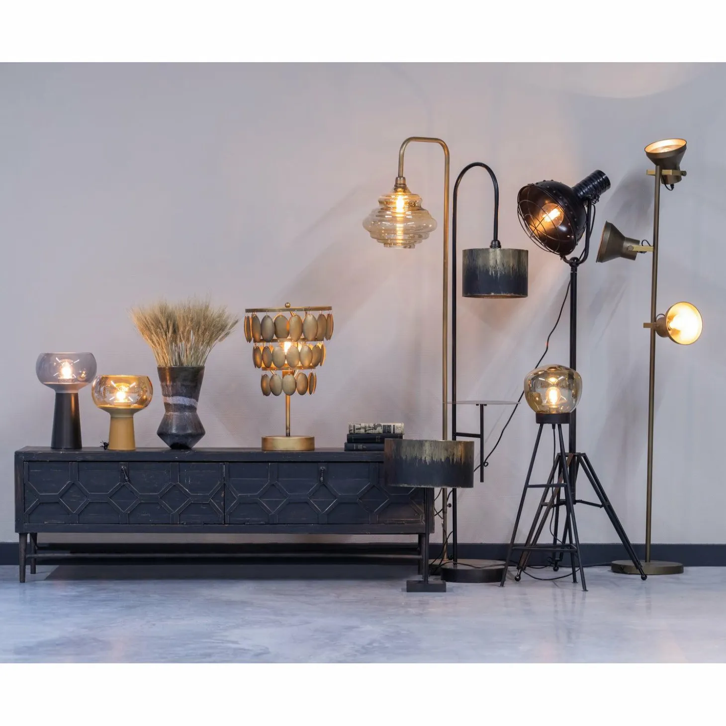 TV-meubel Bequest 160cm - Zwart - Loft24.nl