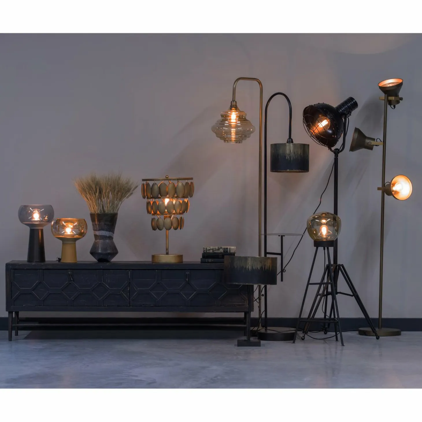 TV-meubel Bequest 160cm - Zwart - Loft24.nl