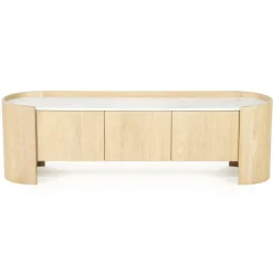 TV-meubel Don Marmer en eikenhout 165 cm - Loft24.nl