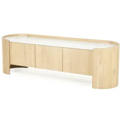 TV-meubel Don Marmer en eikenhout 165 cm - Loft24.nl