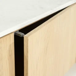 TV-meubel Don Marmer en eikenhout 165 cm - Loft24.nl