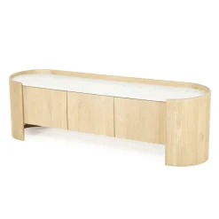 TV-meubel Don Marmer en eikenhout 165 cm - Loft24.nl