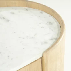 TV-meubel Don Marmer en eikenhout 165 cm - Loft24.nl