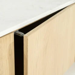 TV-meubel Don Marmer en eikenhout 165 cm - Loft24.nl