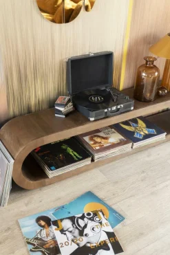 TV-meubel Elora Mangohout 200cm - Bruin - Loft24.nl