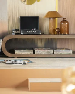 TV-meubel Elora Mangohout 200cm - Bruin - Loft24.nl