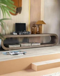 TV-meubel Elora Mangohout 200cm - Bruin - Loft24.nl