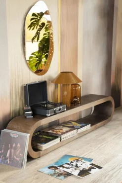 TV-meubel Elora Mangohout 200cm - Bruin - Loft24.nl