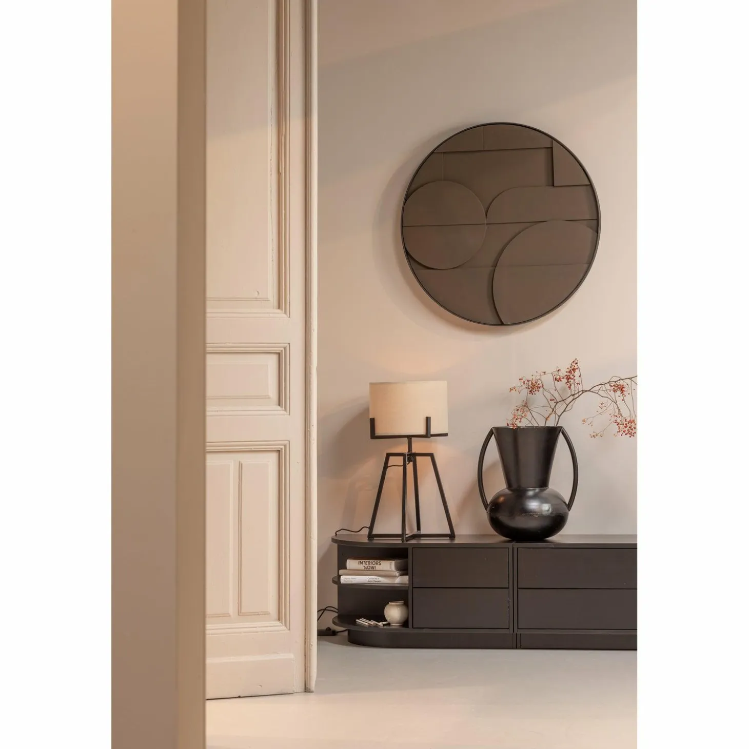 TV-meubel Finca Links Mat zwart 78cm - Loft24.nl