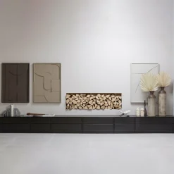 TV-meubel Finca Mat zwart 100cm - Loft24.nl