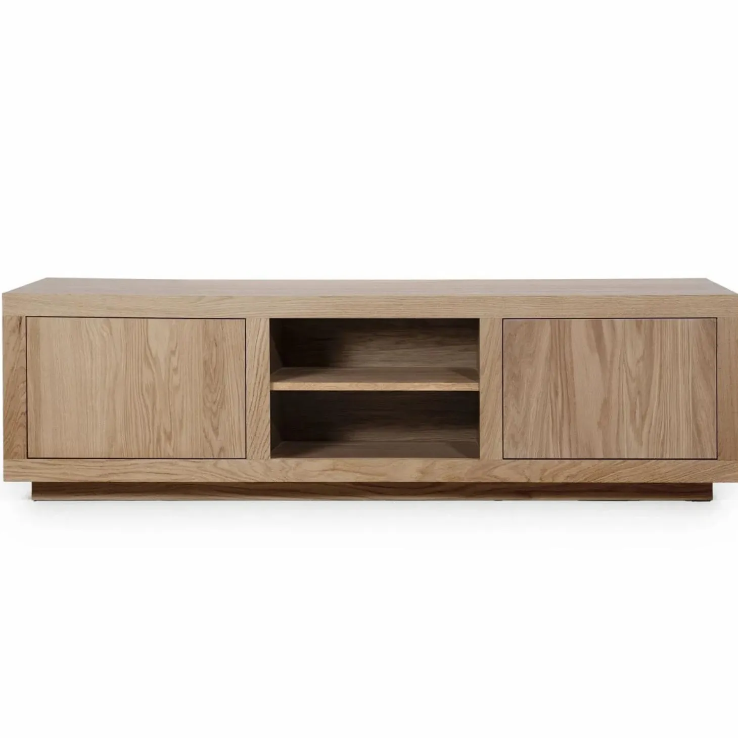 TV-meubel Helsinki Eikenhout 160 cm - Lichtbruin - Loft24.nl